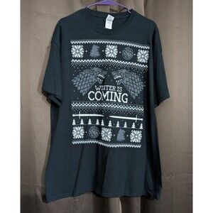 NEW W/O Tags GILDAN long sleeve Winter Is Coming Tshirt XL Game Of Thrones